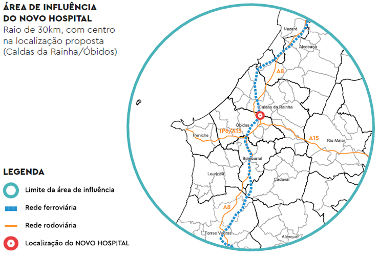 ÁREA DE INFLUÊNCIA DO NOVO HOSPITAL